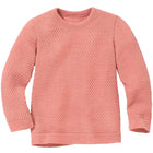 Disana meriinovillane kärjemustriga kampsun, soft pink