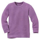 Disana meriinovillane kärjemustriga kampsun, lilac