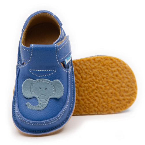 Dodo nahast barefoot-sandaalid, elevant/albastru