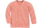 Disana meriinovillane kärjemustriga kardigan, soft pink