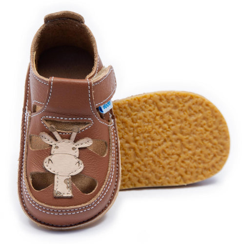 Dodo nahast barefoot-sandaalid, kaelkirjak/gamel