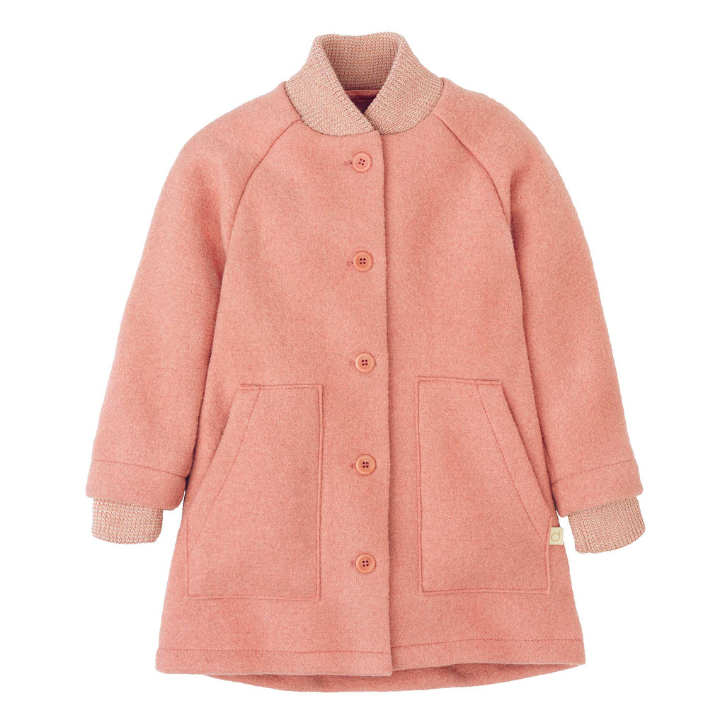 Disana Walk vanutatud meriinovillast mantel, soft pink