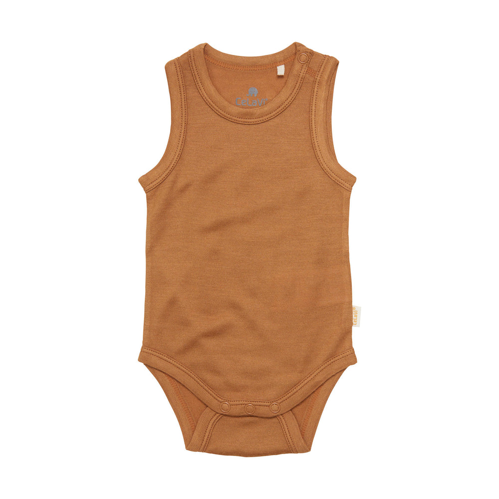 CeLaVi bambus-meriino varrukateta body, Brown Sugar