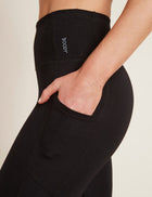 Boody Motivate 3/4 High-Waist Tights, black