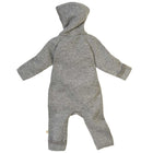 Disana Zip-Overall vanutatud meriinovillast kombe, grey