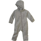 Disana Zip-Overall vanutatud meriinovillast kombe, grey