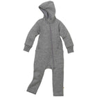 Disana Zip-Overall vanutatud meriinovillast kombe, grey