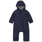Disana Zip-Overall vanutatud meriinovillast kombe, indigo