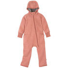 Disana Zip-Overall vanutatud meriinovillast kombe, soft pink