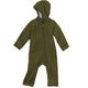 Disana Zip-Overall vanutatud meriinovillast kombe, olive