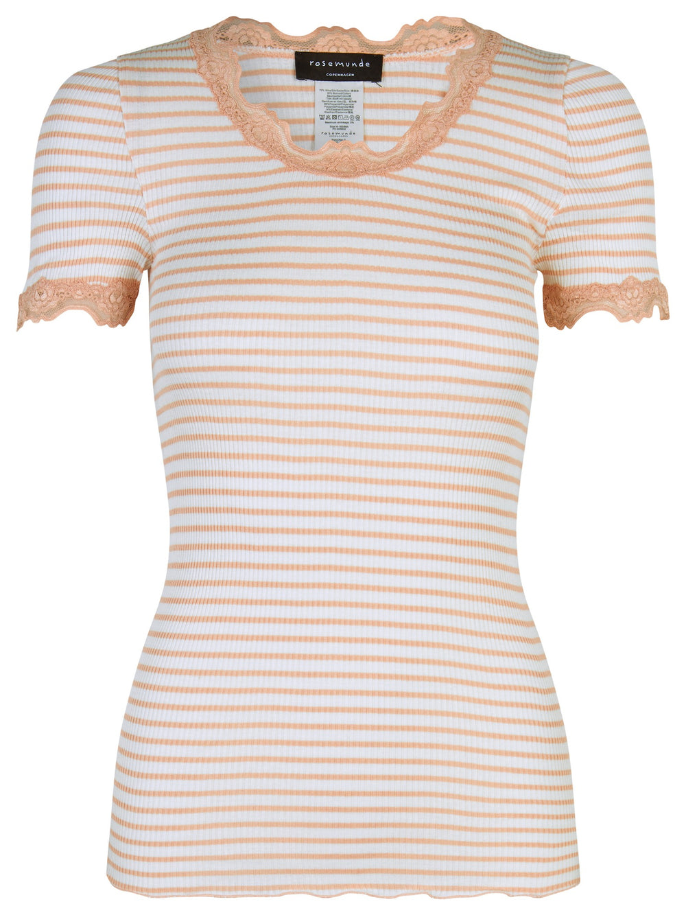 Rosemunde siidist pluus, ivory peachy