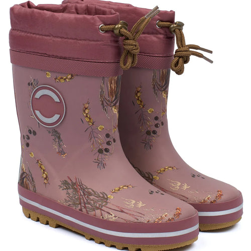 Mikk-line sooja voodriga kummikud, rose brown
