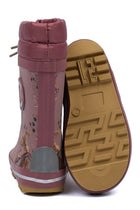 Mikk-line sooja voodriga kummikud, rose brown