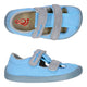 3F Bar3foot taaskasutatud tekstiilist sandaalid, blue