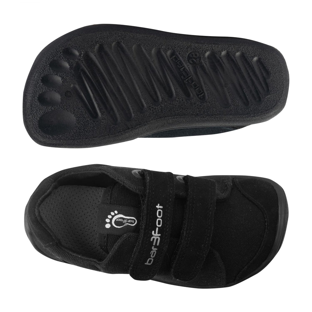 3F Bar3foot tekstiilist tossud- Must