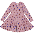 Müsli Deco Swing l/s dress, pink haze/star blue/sonic purple