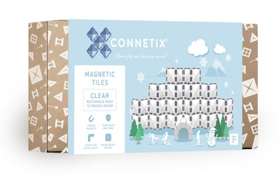 Connetix Clear Rectangle Pack 12 pc