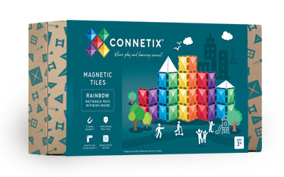 Connetix Rainbow Rectangle Pack 18 pc