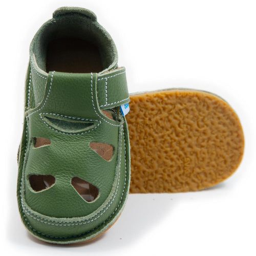 Dodo nahast barefoot-sandaalid, verde
