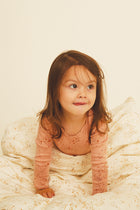 Soft Gallery Fluffy Sky Mini Splash JUNIOR, orgaanilisest puuvillasatiinist voodipesu, Cream