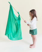 Sarah's Silks ühevärviline mängusiid, emerald