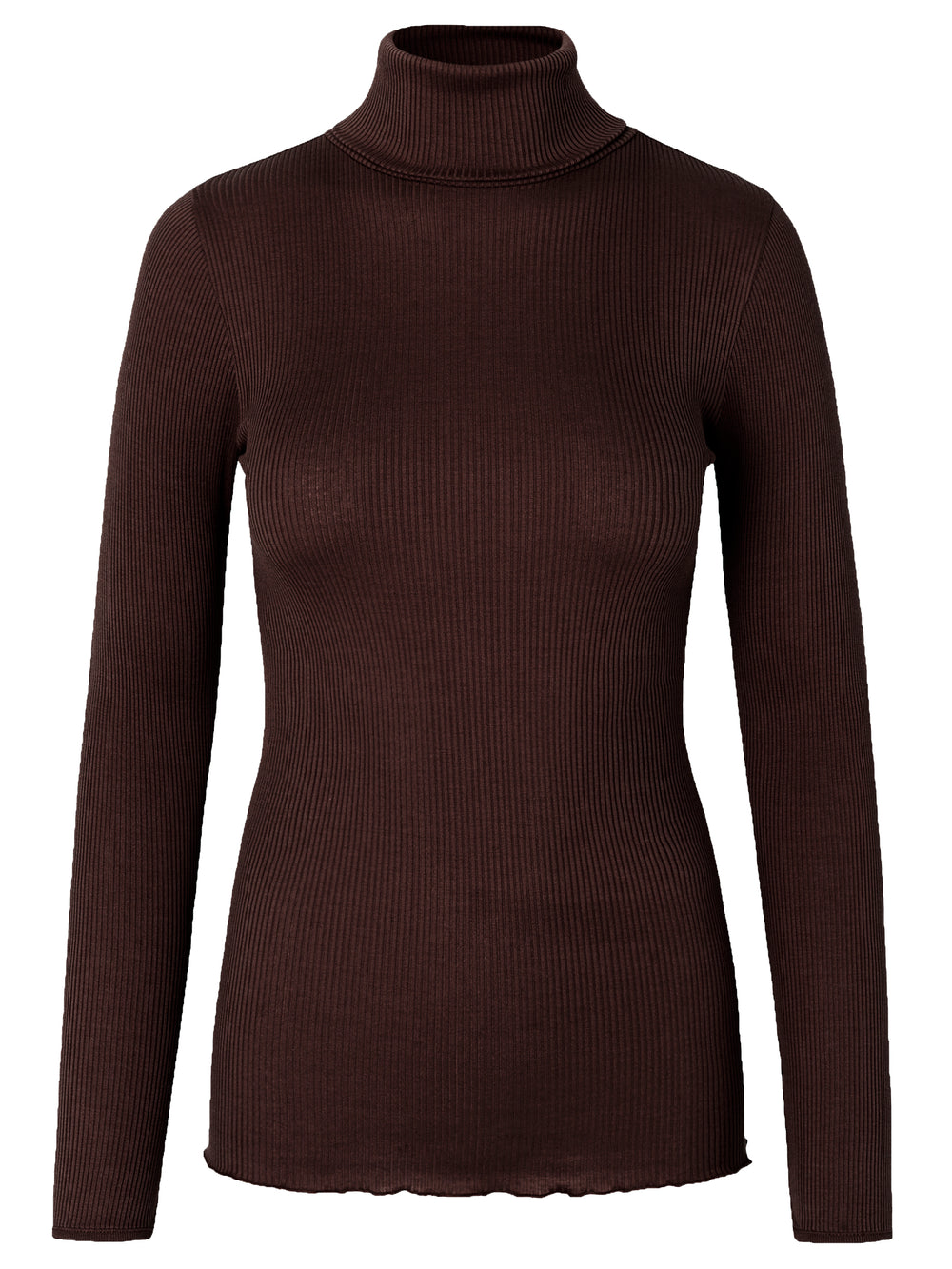 Rosemunde siidist polo, coffee