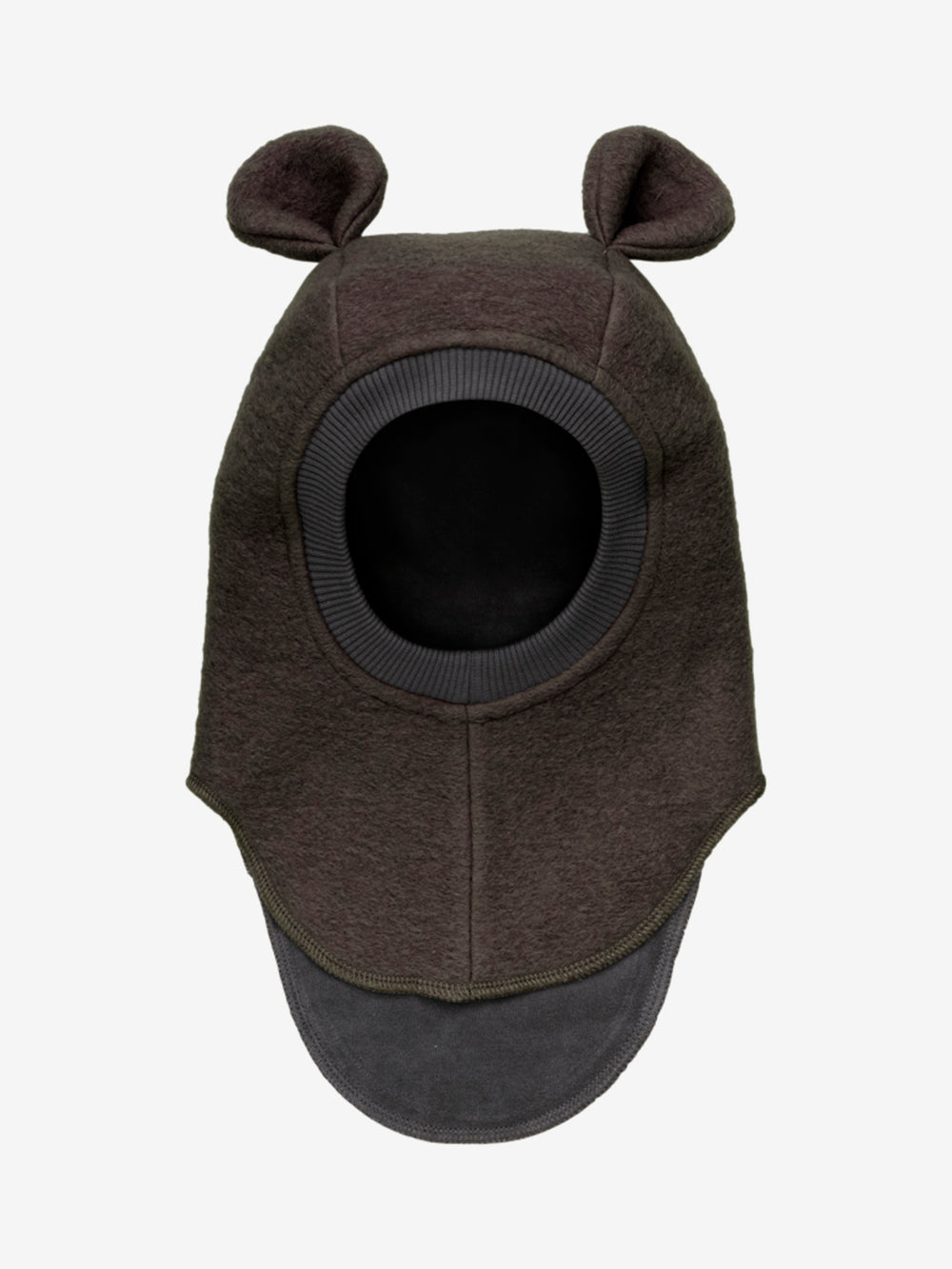HUTTEliHUT Ears vanutatud villast tuukrimüts, Dark Brown Melange