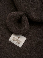 HUTTEliHUT Ears vanutatud villast tuukrimüts, Dark Brown Melange
