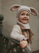 HUTTEliHUT Bunny vanutatud villast tuukrimüts, Camel Melange