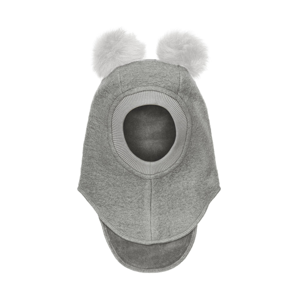 HUTTEliHUT alpaka tuttidega vanutatud villast tuukrimüts, Medium Grey Melange