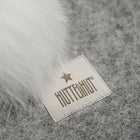 HUTTEliHUT alpaka tuttidega vanutatud villast tuukrimüts, Medium Grey Melange