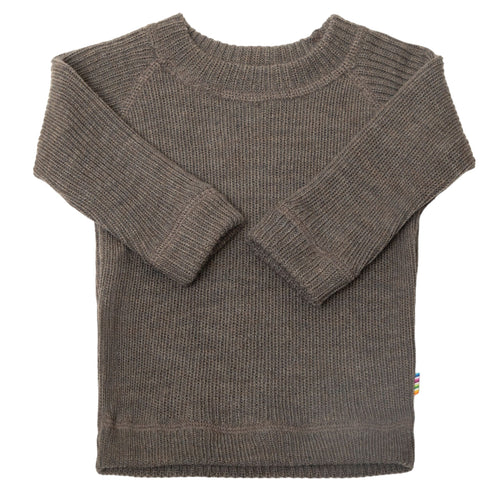 Joha meriinovillane kootud pullover, beež