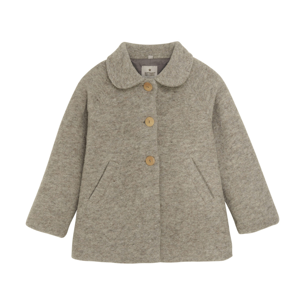 HUTTEliHUT vanutatud villast mantel, Camel Melange