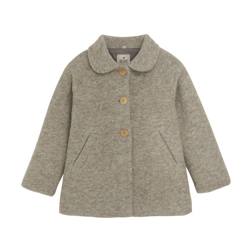 HUTTEliHUT vanutatud villast mantel, Camel Melange