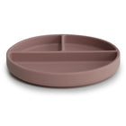 Mushie Silikoonist taldrik iminapaga- Cloudy Mauve