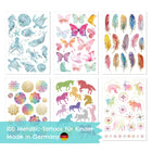 Papierdrachen ajutine metallik tattoo, Horses and Mandalas