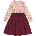Müsli Berry l/s dress, spa rose/fig/berry red