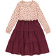 Müsli Berry l/s dress, spa rose/fig/berry red