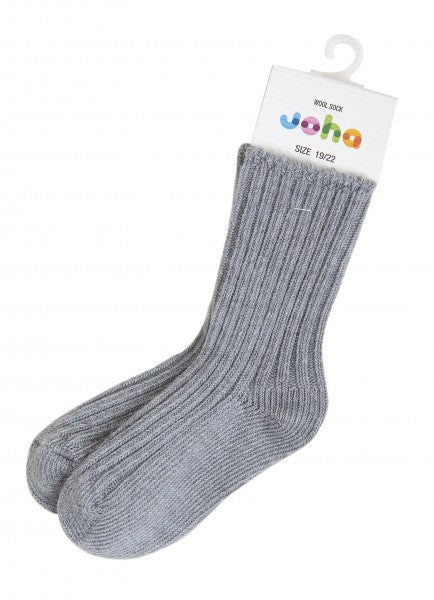 Joha meriinovillane sokk- Grey melange