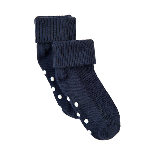 Minymo - Baby Rib Sock W. ABS, dark navy