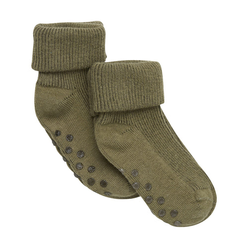 Minymo - Baby Rib Sock W. ABS, dried herb