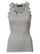 Rosemunde Iconic siidist särgik, light grey melange