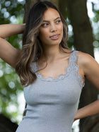 Rosemunde Iconic siidist särgik, light grey melange