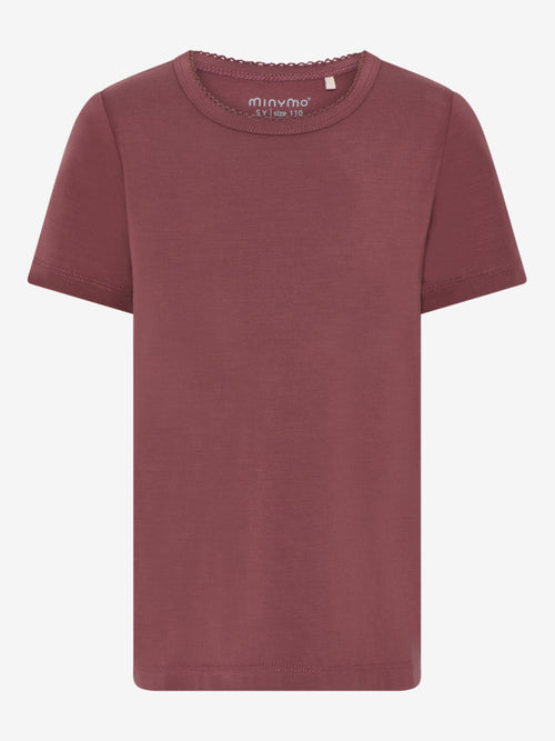Bambuskangast t-särk, rose brown