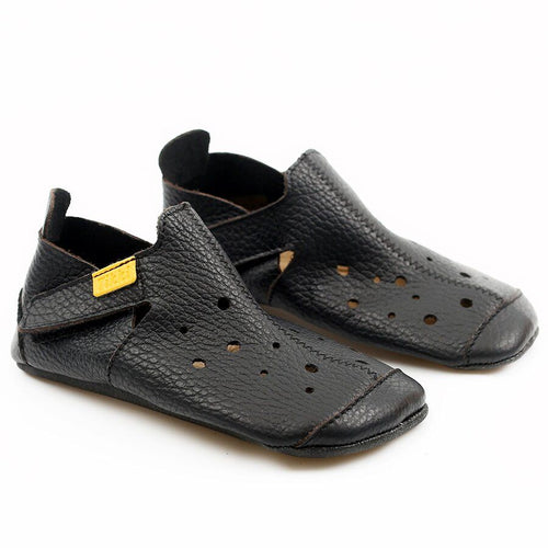 Tikki Ziggy V2 nahast sussid, black
