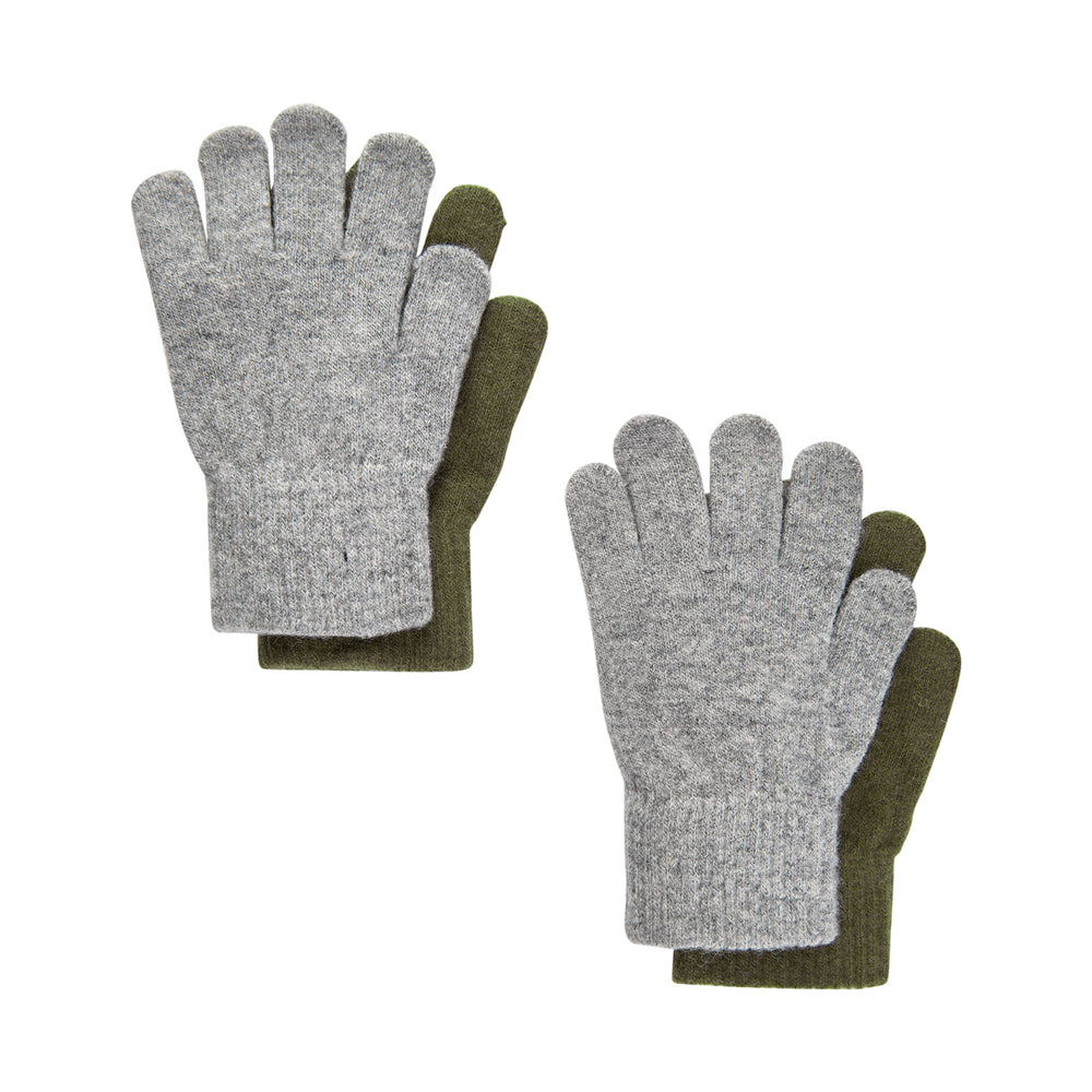 CeLaVi lambavillaga sõrmikud 2 pakk, military olive