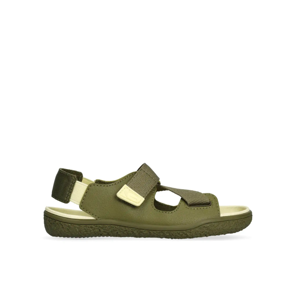 GROUNDIES® Twig Khaki Yellow, laste barefoot sandaalid