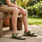 GROUNDIES® Twig Khaki Yellow, laste barefoot sandaalid