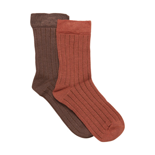 Minymo bambussokid 2 pakk, cocoa brown