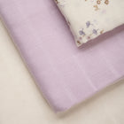 Pippi orgaanilisest puuvillast musliinrätid, 4tk pakis, burnished lilac